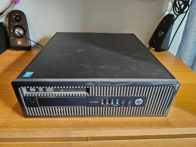 HP ProDesk 400 G1 SFF Core i3-4130 3.4GHz 8GB 128GB SSD Windows 10 Desktop PC - Image 1 of 3