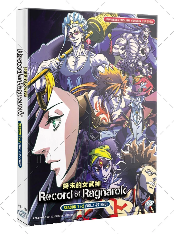 Record of Ragnarok Shuumatsu no Walküre Season 1-2 Japan Anime DVD English Dub - Image 1 of 4