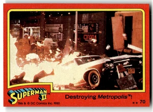 1980 Topps Superman II Card #70 Destroying Metropolis! - Picture 1 of 4