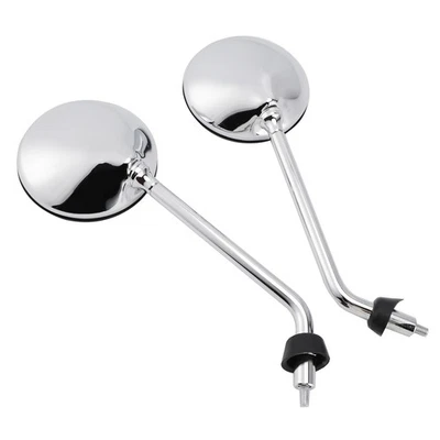 Rear View Mirror Chrome M8 left & right For Vespa LX50 LX 50 LX125 LX150 2T 4T Foto 1 de 4