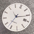 33,5 mm weiß steriles Uhrzifferblatt passend für NH35A NH36A 7s26 Uhrenteile Pfeil Hand Datum
