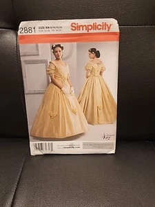 Ladies Historical Costume Dress Pattern Simplicity 2881 - Picture 1 of 3