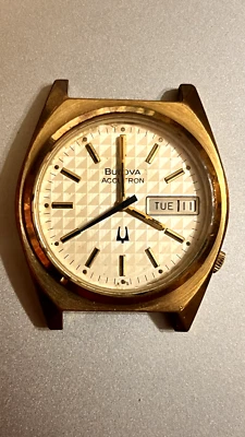 Vintage 1976 N6 2182 Bulova Accutron "Base Lunetta in metallo" - Immagine 1 di 3