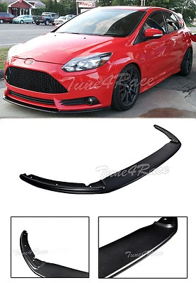 For 12-14 Ford Focus ST MK3 Add On Splitter Front Lower Bumper Lip Fiberglass  - Image 1 of 4