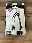 Brand New Vertically Striped Opaque Pantyhose Music Legs 7219