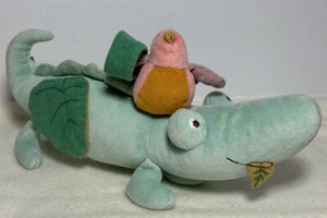 Peluche Molin Roty coccodrillo baobab con specchio bambino e uccellino peluche con carillon HTF - Foto 1 di 12