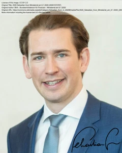 Repro-Autogramm - Sebastian Kurz - 11,4 x 14,3cm - Österreich - Bild 1 von 4