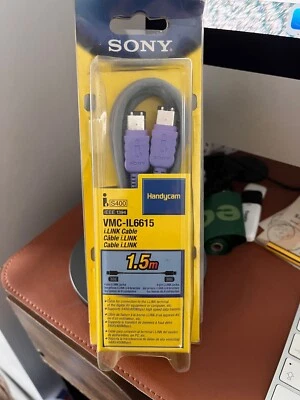 Sony VMC-IL6615  6 PIN to 6 Pin Digital Video I-Link Firewire Cable VMC-IL6615 - Image 1 of 4