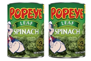 Popeye Leaf Spinach 2 Can Pack - Picture 1 of 2