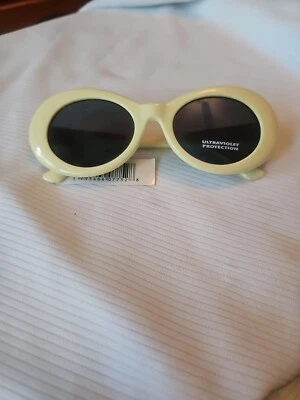 Gafas de sol vintage para mujer 1950 estilo retro blanco roto ovaladas NUEVAS Foto 1 de 4