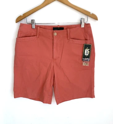 LAUREN RALPH LAUREN Coral Orange Chino Bermuda Shorts Size 6 NWT - Image 1 of 4