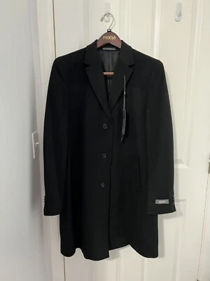 Kenneth Cole Reaction Black Wool Coat - Size R38 - Brand New! - Image 1 of 4