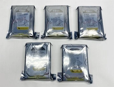 Western Digital RE3 250GB WD2502ABYS 16MB 7200RPM SATA 3.5" Hard Drive LOT 5 NEW - Image 1 of 3