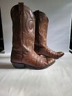 Nocona Cowboy Boots Mens 9D Tan Exotic Full Quill Ostrich Western Made in USA