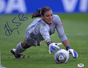 Hope Solo SIGNIERT 11x14 Foto Fußball Goalie Team USA ITP PSA/DNA SIGNIERT - Bild 1 von 1