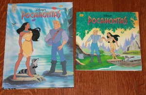 2 Vintage 1995 Disney Classic Pocahontas Mouse Works Hardcover Golden Books - Bild 1 von 7