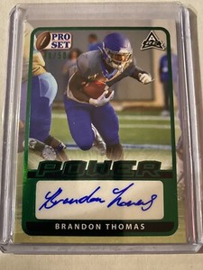 2021 Leaf Pro Set Power Rookie Auto Brandon Thomas 46/50