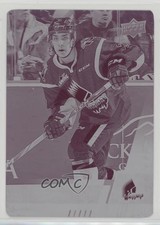 2017-18 Upper Deck CHL Printing Plate Magenta 1/1 Josh Brook #154 0c3
