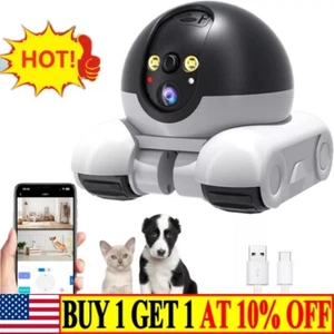 Pet Camera Home Security Camera,1080P Indoor Movable Cameras (WIFI version) - Picture 1 of 14