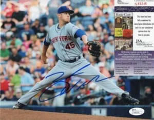 ZACK WHEELER NEW YORK METS SIGNED AUTOGRAPHED 8X10 PHOTO JSA N48346 - Picture 1 of 1