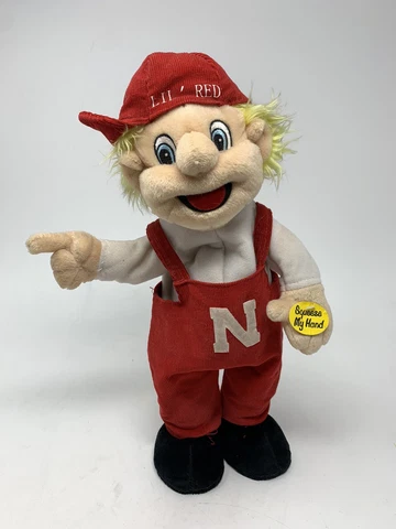Vintage Lil’ Red Nebraska Cornhuskers Figurine Mascot Musical Gemmy TESTED!! Cover