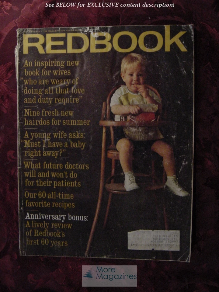 REDBOOK May 1963 60th Anni. WALT GROVE SONYA DORMAN +++ - Image 1 of 1