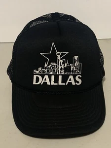 Vintage Cobra DALLAS TEXAS Adjustable Black Cap Hat - Picture 1 of 7