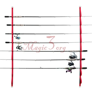 Fishing Rod Pole Holder Wall Mounted Holds Up to 9 Rods or Combos for Garage - Picture 1 of 7