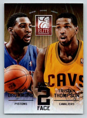 2013-14 Elite Face 2 Face #20 Andre Drummond/Tristan Thompson (ref 200007) - Image 1 of 2