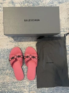 Balenciaga Cagole Sandal Flat Pink size 37 - Picture 1 of 7