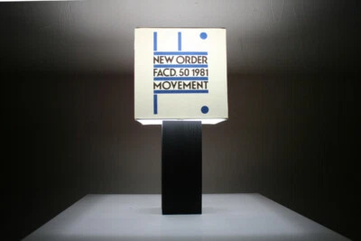 Handmade ‘New Order’ Lamp + Album Cover Lampshade, joy division - Image 1 of 4