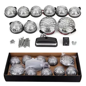 12PCS Komplette Lampe Rücklicht Blinker Für Land Rover Defender 90 110 130 - Picture 1 of 14