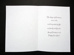 Card Inserts with Printed Christmas Greeting for A6 Craft cards (Portrait) Pk 20 - Picture 1 of 1