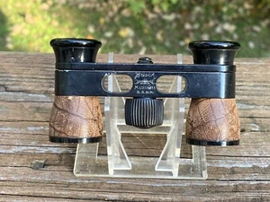 Vintage Opera Glasses Leather Wrapped Busch Multinett DRGM Binoculars - Picture 1 of 10