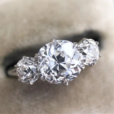 Модные женские ювелирные изделия из серебра 925 пробы с фианитом размер 6-10 - Изображение 1 из 3