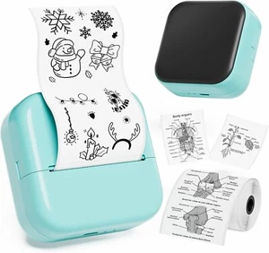 Phomemo Thermodrucker - M02X Aufkleberdrucker, Mini Tragbarer Handydrucker - Bild 1 von 8