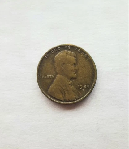 1924 D US LINCOLN CENT Semi Key Date Low Mintage Cover