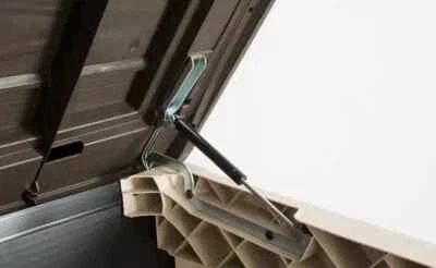 DIVINE MACHINERY 2 x KETER STORE-IT-OUT 150N HEAVY DUTY HINGE NOT WEAK 120N HINGE WITH SCREWS