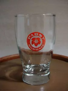 HTF PABST BLUE RIBBON PBR MILWAUKEE BEER GLASS 3 7/8" - Picture 1 of 3
