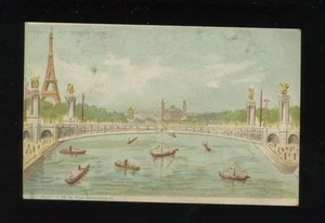 France PARIS Le Pont Alexandre III HOLD TO LIGHT c1902 u/b PPC novelty - Picture 1 of 1