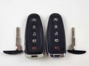 ORIGINAL LOT OF 2 FORD 13-20 OEM SMART KEY LESS ENTRY REMOTE UNCUT BLANK PROX OE - Picture 1 of 18