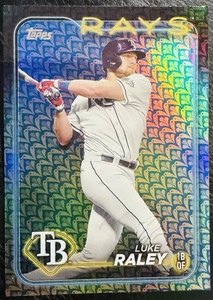 2024 Topps Series 1 #181 Luke Raley Holiday Easter Foil Parallel Tampa Bay Rays - Bild 1 von 2