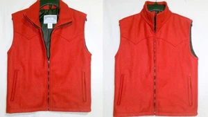 Schaefer Outfitter Women Small Red Wool Blend Arena Vest  Rodeo Western/Texas - Picture 1 of 9