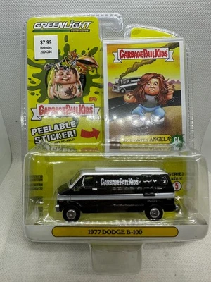 Dodge B-100 1977 Greenlight 1/64 Garbage Pail Kids furgoneta agravada Angela Foto 1 de 4