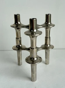 Paire bougeoir modulable design BMF par Fritz Nagel Caesar Stoffi 60 modèle X111 - Picture 1 of 19