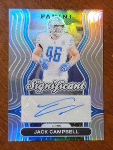 JACK CAMPBELL 2024 PRIZM SIGNIFICANT SIGNATURES SILVER AUTO 11A - Picture 1 of 2