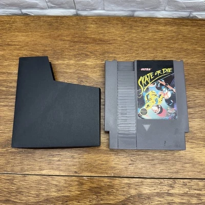Skate or Die con funda (Nintendo NES, 1991) probado funcionando monopatín triturado Foto 1 de 3