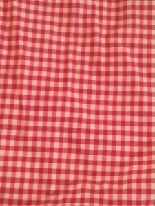 Pottery Barn Kids Full Fitted Sheet Red White Gingham Cotton Bedding Classic - Picture 1 of 9