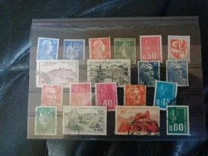 Schönes Altes Lot Briefmarken aus Frankreich gestempelt  - Bild 1 von 2