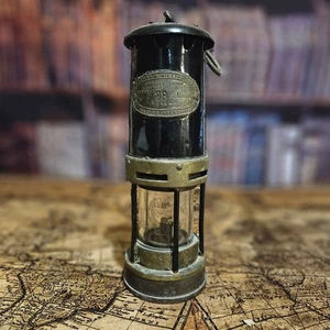 Antique Thomas & Williams Welsh Miners Lamp, with Original Glass & Burner 27cm - Picture 1 of 6